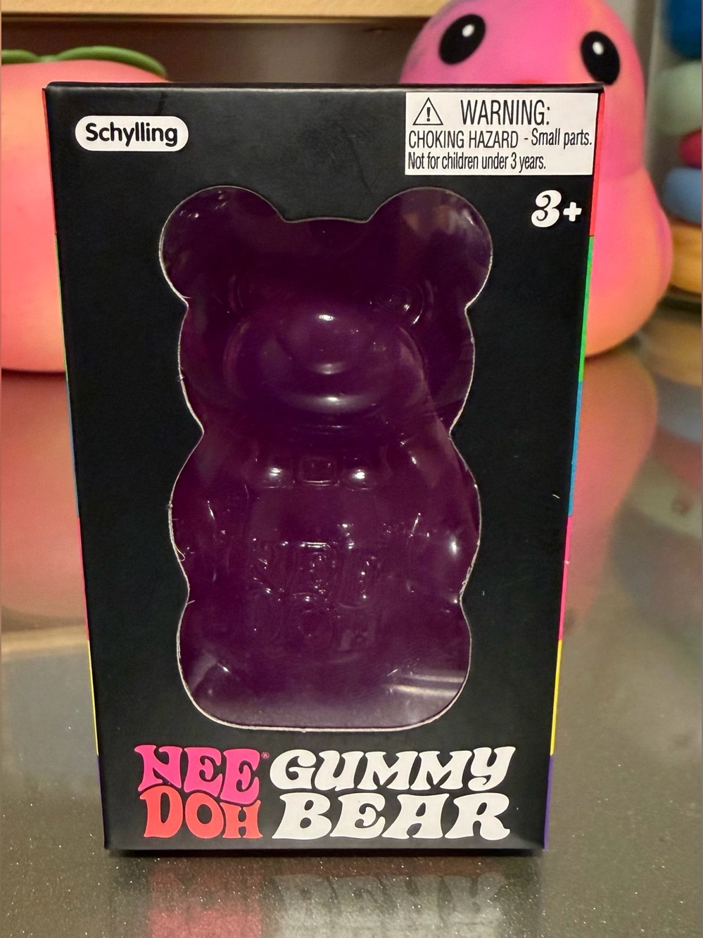 NeeDoh Purple Gummy Bear Kids Toy Squishy Classic squish